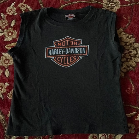 Harley-Davidson Tops - harley davidson baby tee boston tank top